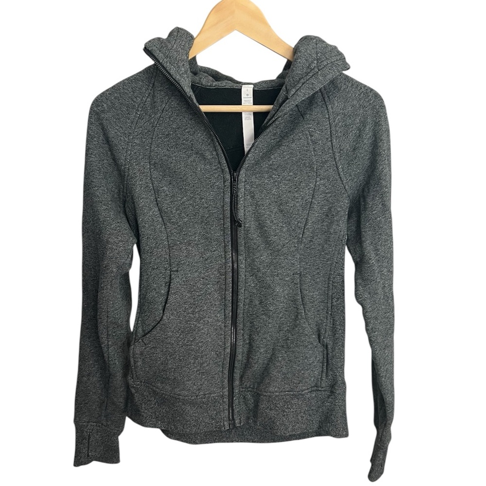 Lululemon Dark Heather Gray Full Zip Scuba Hoodie ⭐️